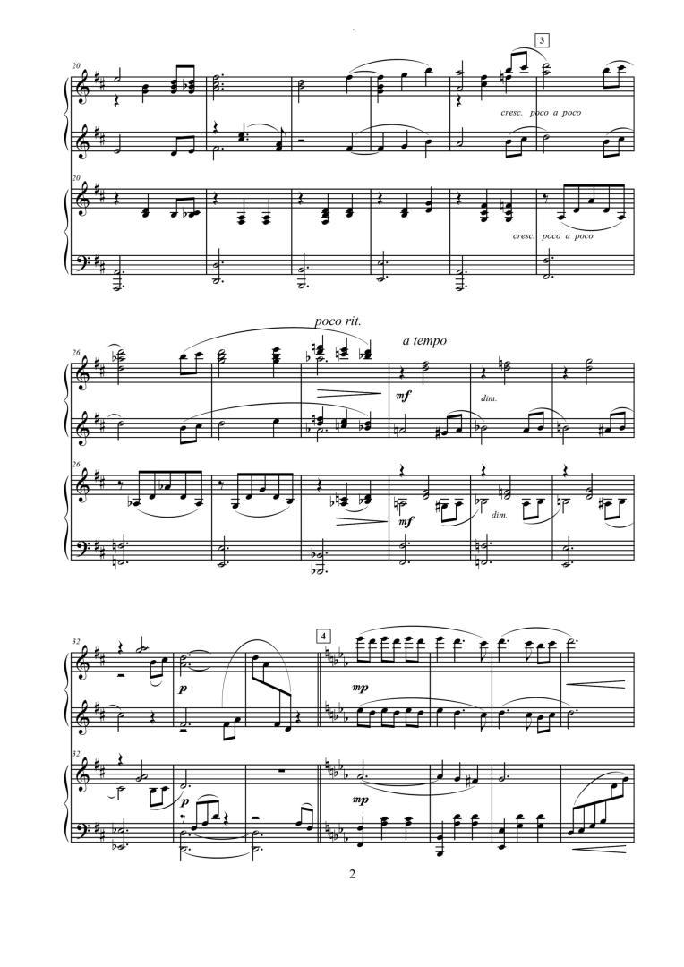 Waltz “Memories” – for 2 pianos