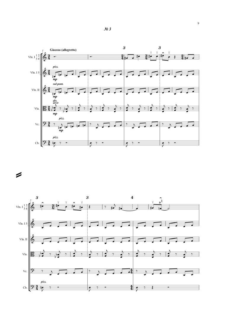 Three Pieces for String Orchestra