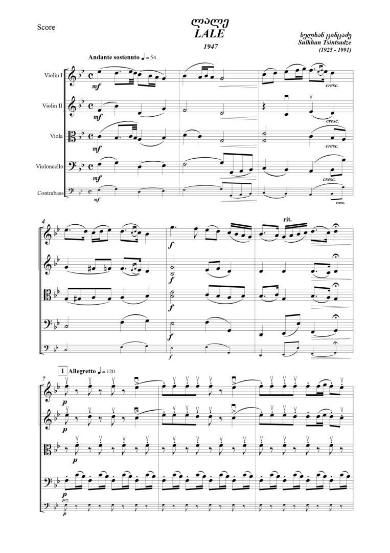 Miniatures on Georgian Folk Themes – For Chamber Orchestra (21 Miniatures)
