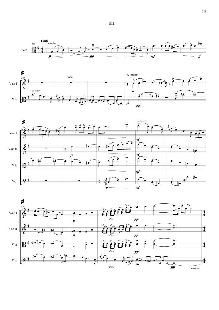 String Quartet N 1