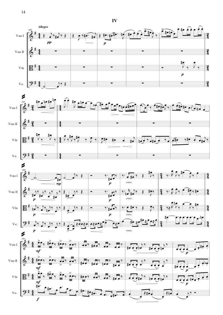 String Quartet N 1